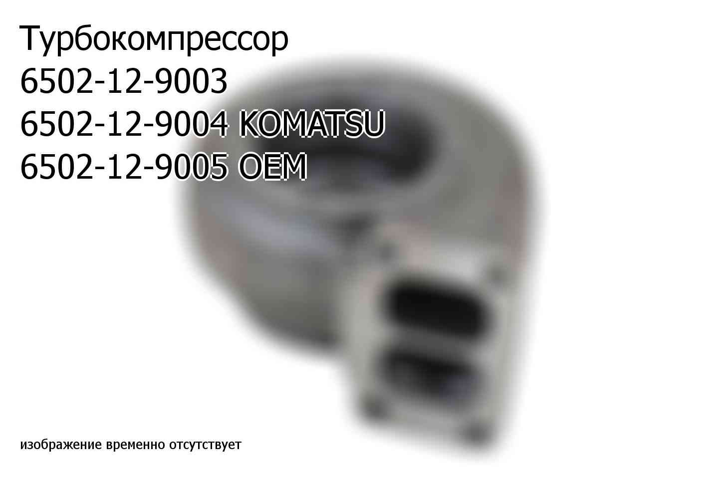 Турбокомпрессор 6502-12-9003 6502-12-9004 KOMATSU 6502-12-9005 OEM (6502129005)